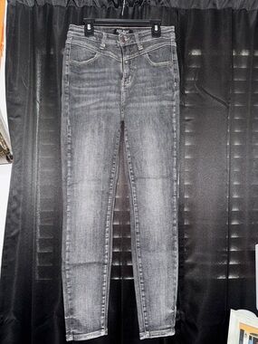 Judy Blue Gray Washed High-Rise Skinny Jeans - Women